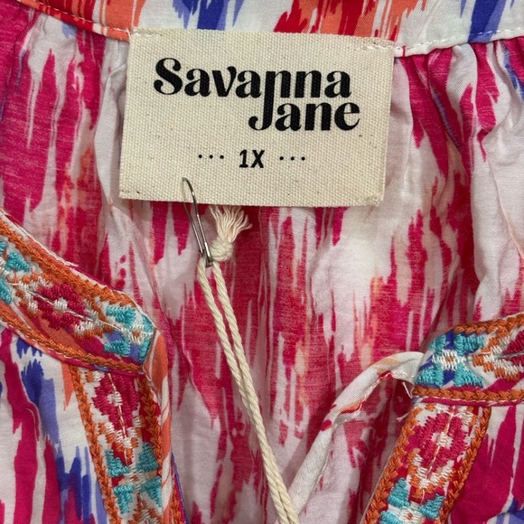 Savanna Jane Multicolor Boho Blouse - Picture 2 of 7